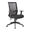 Officesource Interchangeable Collection Gray Mesh High Back Task Chair with Black Base 656MBFBK - alternate 4